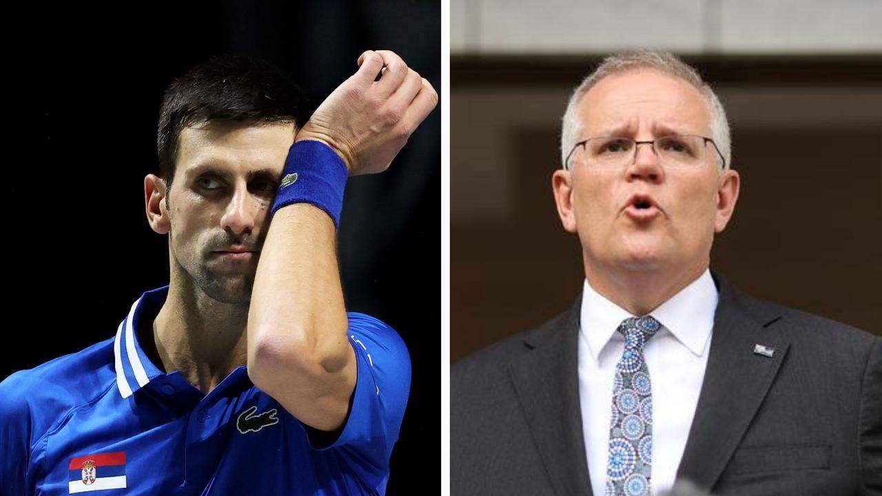 Novak Djokovic didn't have an exemption according to the Australian PM. Photo: Getty Images