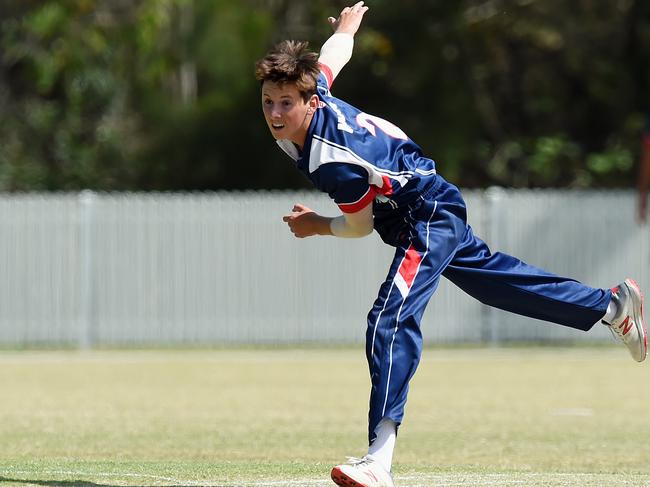 Connor Brown in action for Mudgeeraba Nerang earlier this season. Picture: Lawrence Pinder