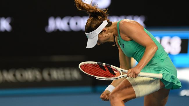 Alize Cornet has done it again ending the Julia Goerges win streak at 15. Picture: AAP.