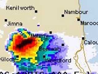 INCOMING: Severe thunderstorms are approaching the Coast today. Picture: Bureau of Meteorology