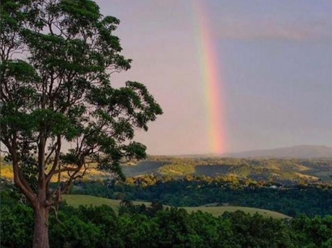 BOUT TIME: Rainbow over Lismore yesterday, as perfect weather conditions are scheduled for the long weekend. Photo by: LJ Hooker.