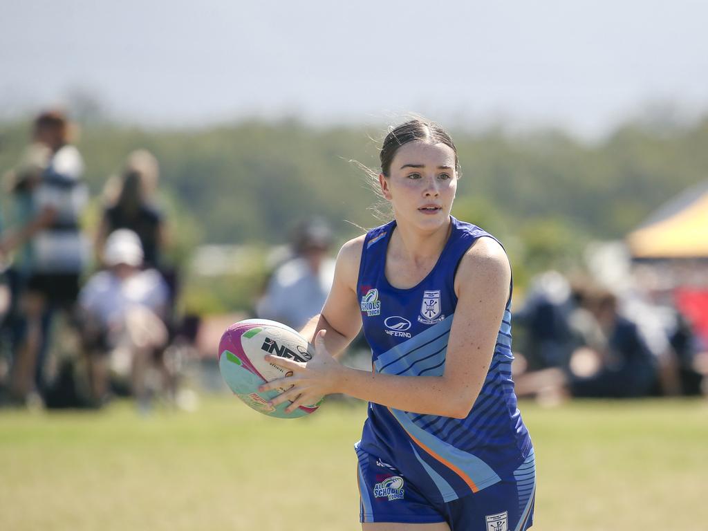 Windaroo Valley V St Margaret Marysat the 2024 Gold Coast Titans All Schools Touch Football Picture: Glenn Campbell