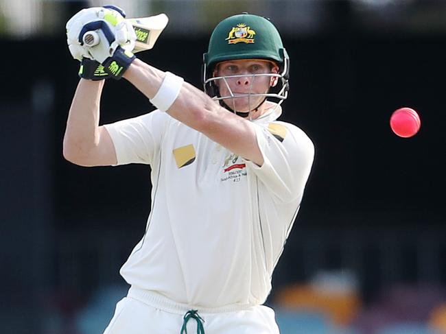 Australia's Steve Smith. Day Three of the Test between Australia and Pakistan at the Gabba in Brisbane. Pic Peter Wallis