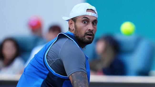 Nick Kyrgios hasn’t played the French Open since 2017. (Photo by Rich Storry/Getty Images)
