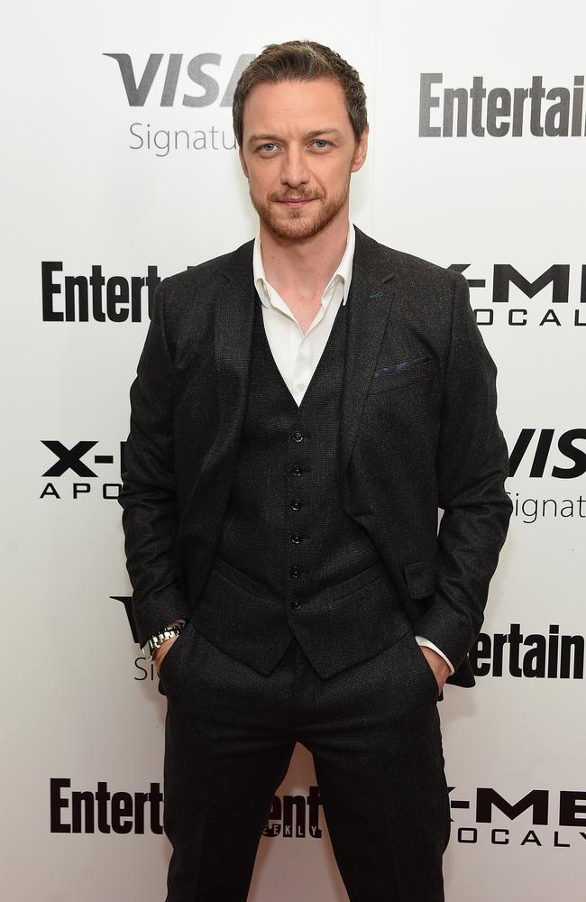 Actor James McAvoy has confessed that he injured his knee while filming a “hardcore” sex scene. Photo by Jamie McCarthy/Getty Images.