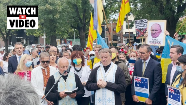 Pro-Ukraine protest in Adelaide