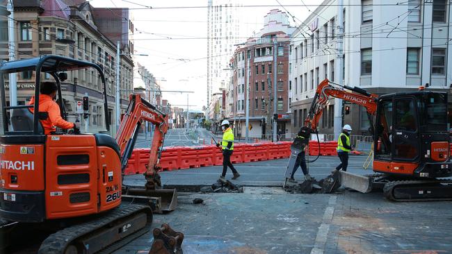 Tens of thousands of construction workers in NSW returned back to the building sites on Wednesday after restrictions eased. NCA NewsWire / Dylan Coker