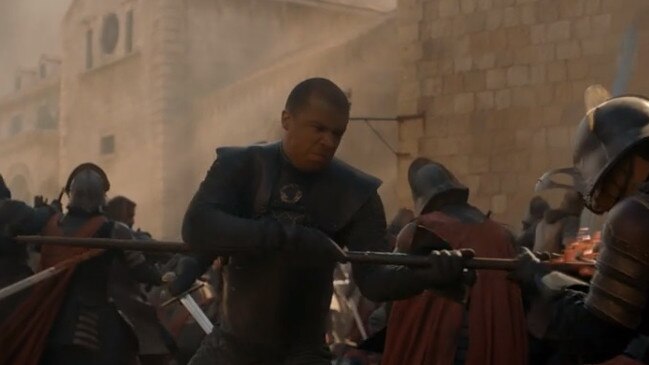 Grey Worm — they literally just surrendered.