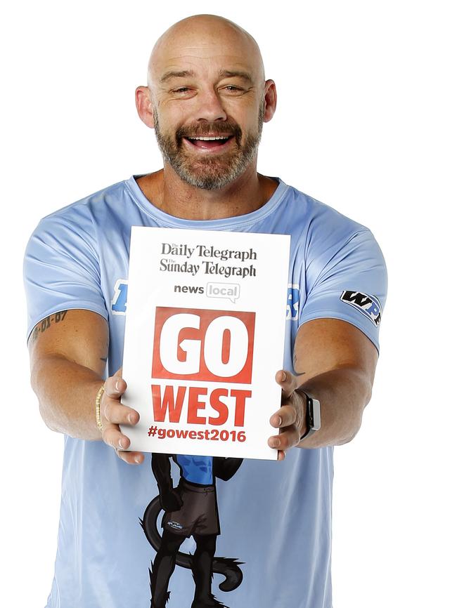 Mark Geyer is a great supporter of Western Sydney. Picture: Justin Lloyd