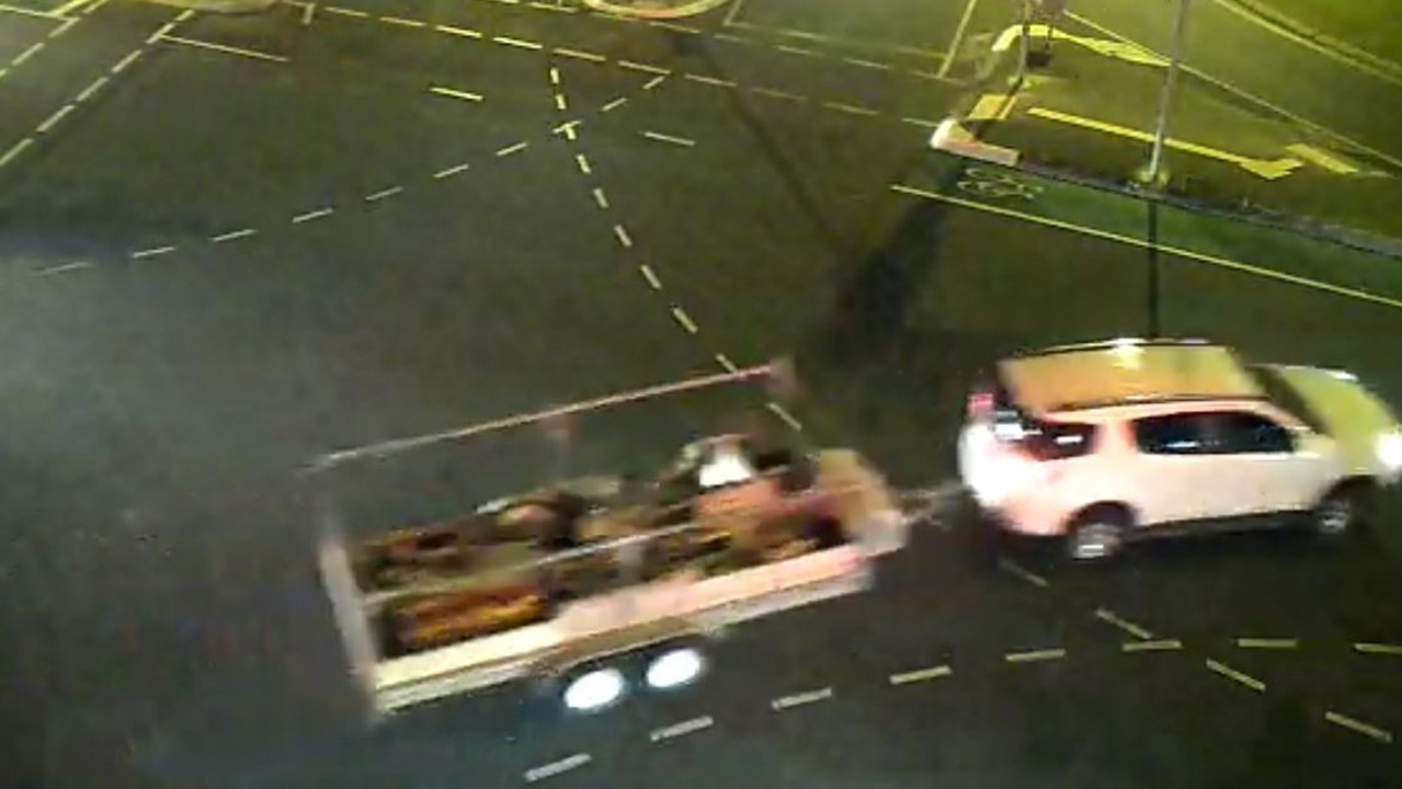 Police released this CCTV footage showing the trailer.