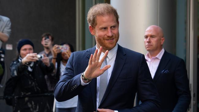 Prince Harry was a day late for his London High Court case against Mirror Newspaper Group because he stayed in LA to celebrate Lilibet’s birthday. Picture: Carl Court