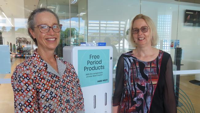 (L-R) Megan Hunt and Ses Salmond, of the Leichhardt Women’s Community Health Centre. Picture: Alexi Demetriadi