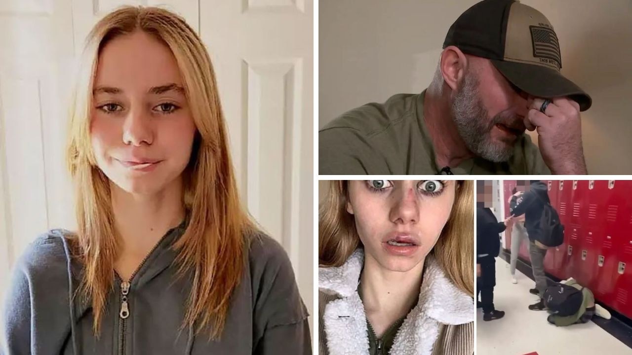 Dad of 14yo girl who committed suicide after school bashing said her death  came after taunting text | news.com.au — Australia's leading news site