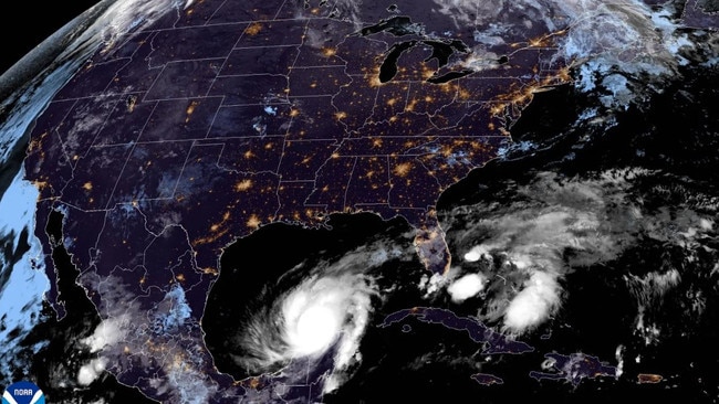 Milton’s winds reached over 300km/h as it rapidly increased. Picture: NOAA