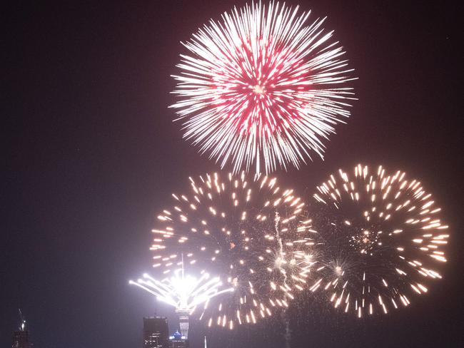 The NYE party is well and truly underway in New Zealand. Picture: Getty