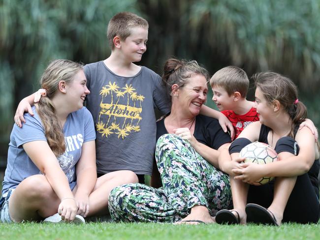 Lisa Kirk has chosen to send her children to a public school. Picture: Peter Wallis