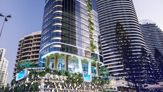 "Class" at Broadbeach will be the tallest residential tower in the Gold Coast suburb at 54 levels. Picture: Supplied