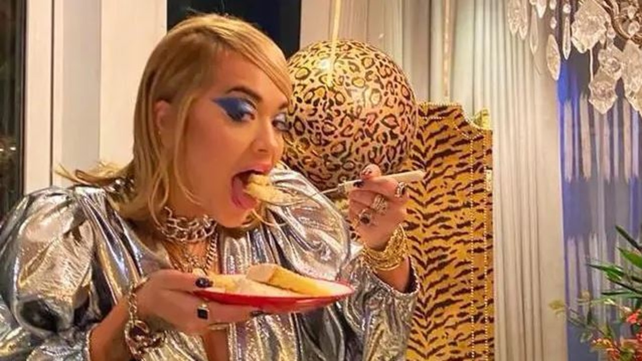 Rita Ora celebrated her birthday at home – but she later partied with 30 friends in a London restaurant. Picture: Instagram