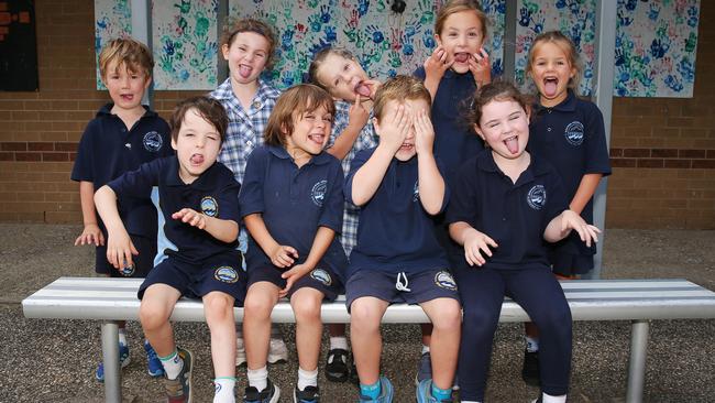 Barwon Heads PS Preps Prep C Back row: Beau Smith, Eliza Gadd, Etta Barry, Cari Barr and Lexie Raff. Front row: Angus Mitchell, Alby Stevens, Harry Davis and Madelyn McDonald. Barwon Heads PS Preps. Picture: Alan Barber