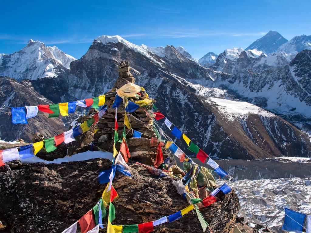 Mount Everest from Gokyo, Nepal.