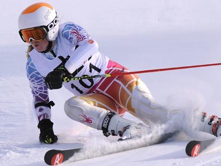 Lily Tomkinson at the national championships in Thredbo last year. Picture: Steve Cuff