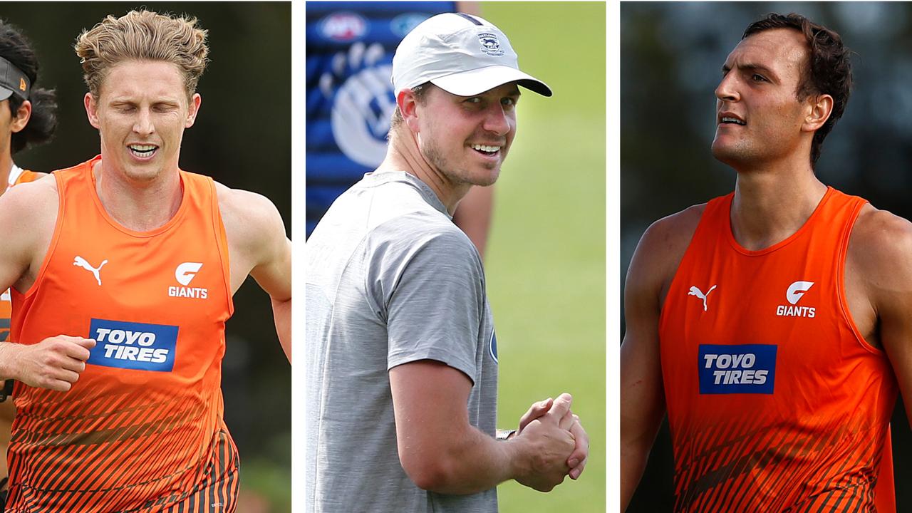 Casualty Ward: Lachie Whitfield, Mitch Duncan and Braydon Preuss.