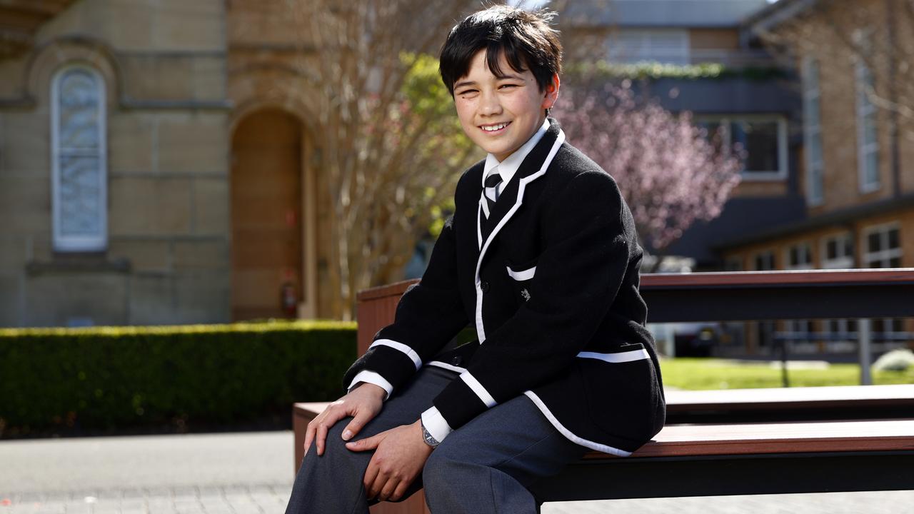 Pictured at Sydney’s Newington College, Hamish Tweeddale is one of around 2300 students nationally to progress to the state and territory finals of the 2023 Prime Minister’s Spelling Bee, starting on Monday 28 August. Picture: Richard Dobson