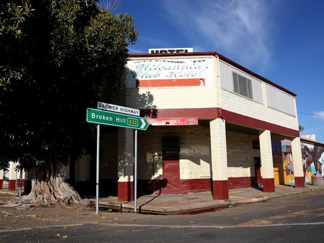 The Wilcannia Club Hotel in western NSW. Picture: Toby Zerna