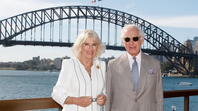 King Charles III and Queen Camilla didn’t let the comments ruin their trip. Picture: NewsWire / Nikki Short