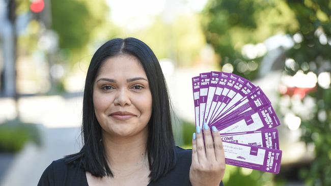Ticketing co-ordinator April Wanganeen. Picture: AAP/Roy Vandervegt