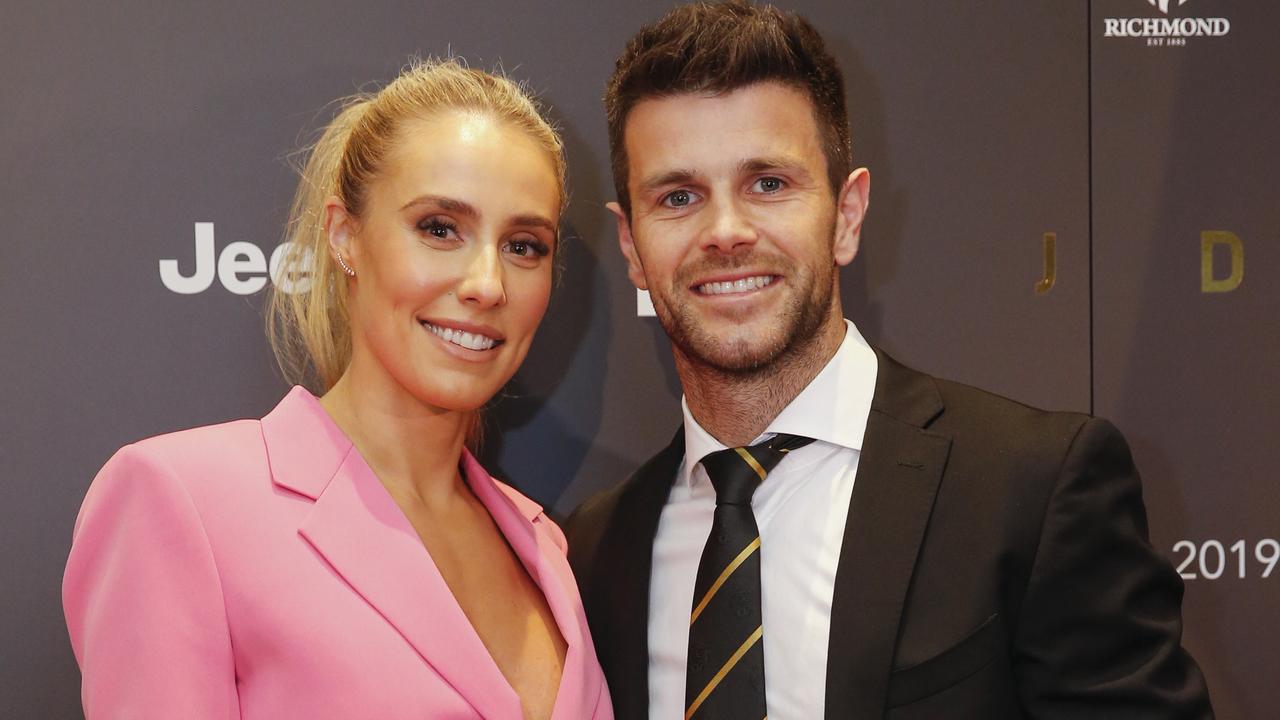 Brooke Cotchin and Trent Cotchin in 2019. Picture: Wayne Taylor