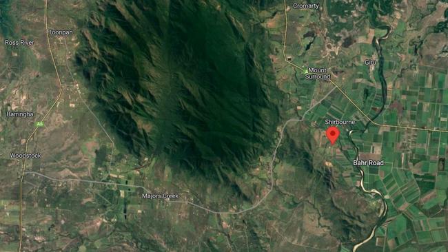 A Townsville man died in a light plane crash near Shirbourne on Sunday morning. Picture: Google Maps.