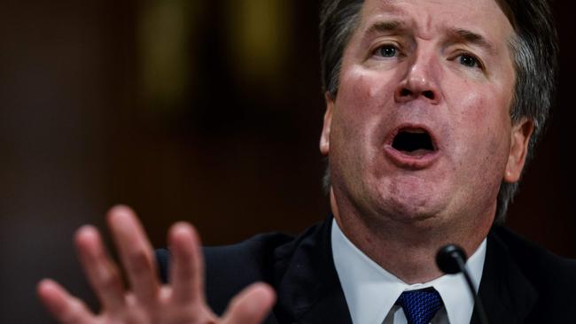 Mr Kavanaugh came out swinging. Pic: AFP