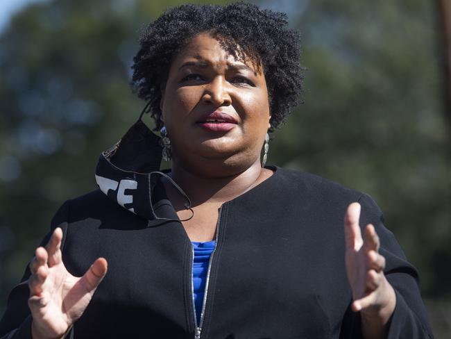 Stacey Abrams, former candidate for Georgia governor, mainatins she won the 2018 vote despite losing by 55,000. Picture: Getty Images