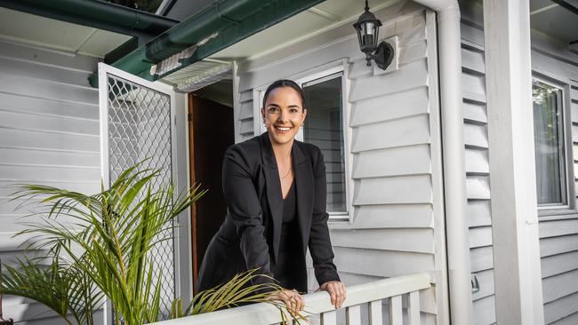 25 year old Kate Spain-Mostina (** correct spelling, please check story is same** ) is in the market and looking to purchase her first home in Ipswich. Picture: Nigel Hallett