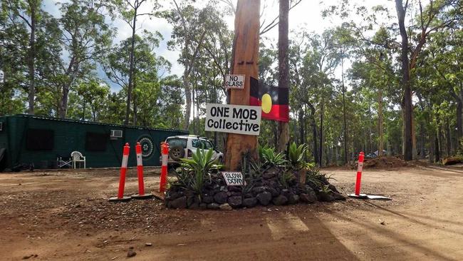 The entrance to the Redhill 'doof' site at Busby Flat. Picture: Susanna Freymark