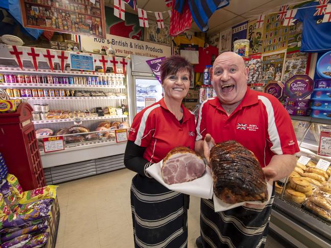 Number 7: Jill and Rob Boyle at Rob's British Butchers in Dandenong. Picture: Andy Brownbill