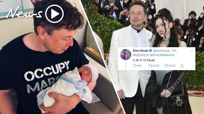 Elon Musk reveals bizarre name of newborn son