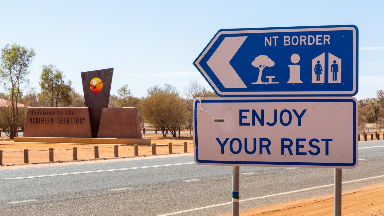 The border between the Northern Territory and South Australia. Photo: Emma Murray