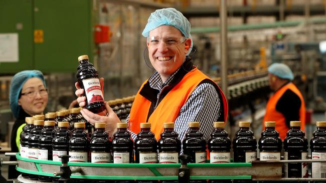 File pic of Chris Illman, Bickford's group marketing manager at their Salisbury South factory. Picture: Calum Robertson