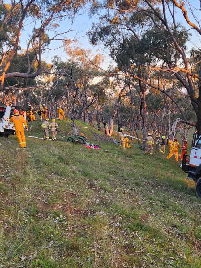 More than a dozen CFA, FRV and SES staff assisted with the rescue.