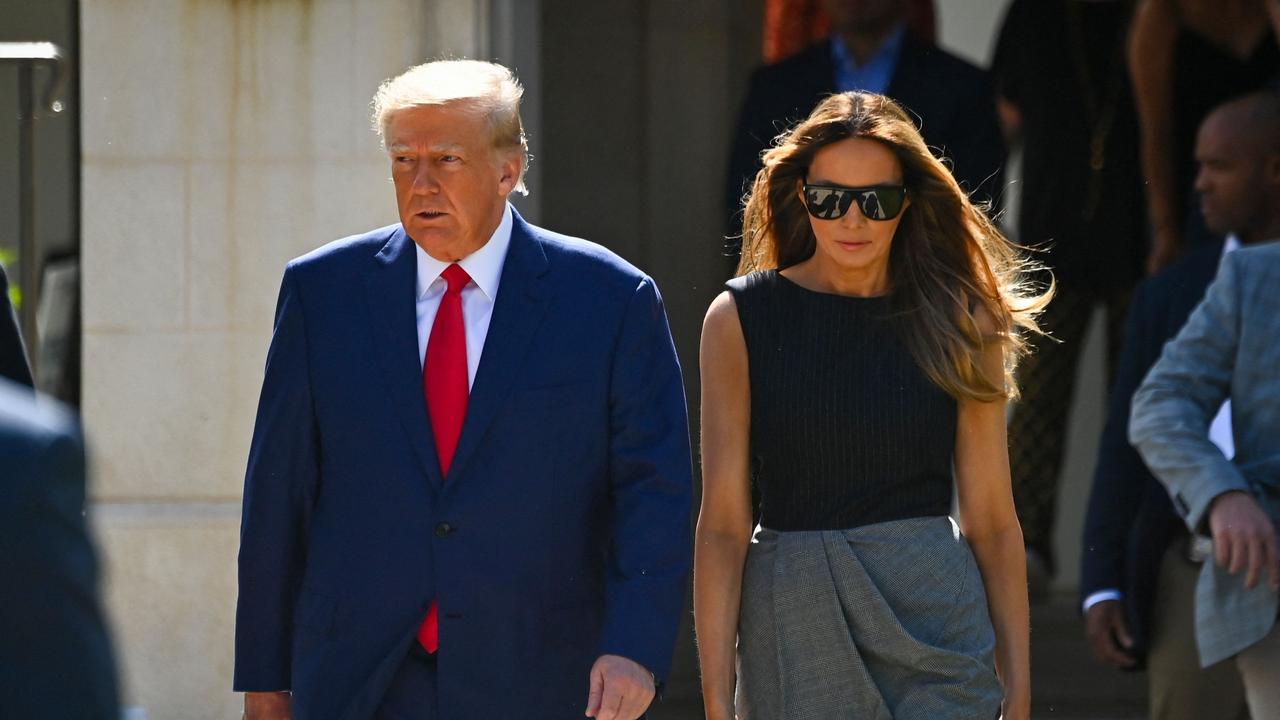 Former US President Donald Trump failed to mention his wife Melania Trump in the post. Picture: Eva Marie Uzcategui/AFP