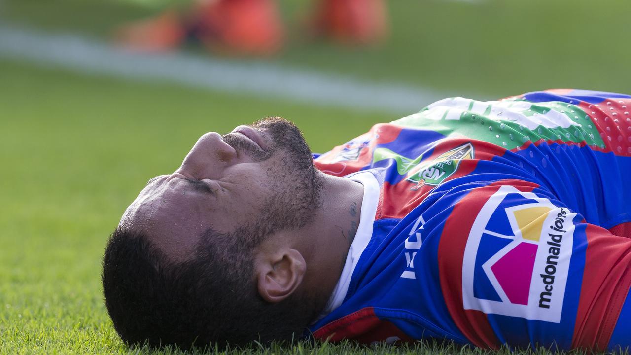 Tautau Moga is facing a torturous rehabilitation as he prepares to undergo dual knee reconstructions on Friday. Photo: Craig Golding