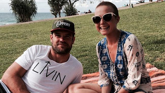 Perfect picnic: Tessa James with boyfriend Nate Myles. Picture: Instagram