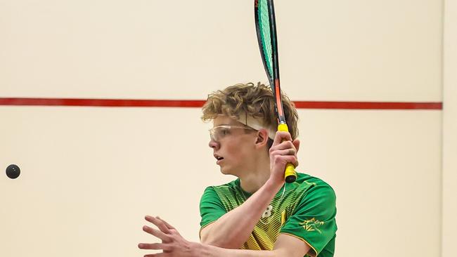 Young squash star Thomas Scott. Picture: Supplied