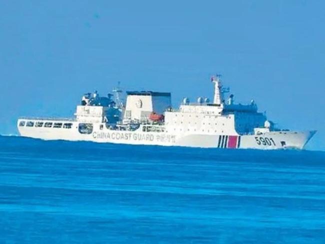 The Chinese Coast Guard ‘monster’ ship.CREDIT:PCG