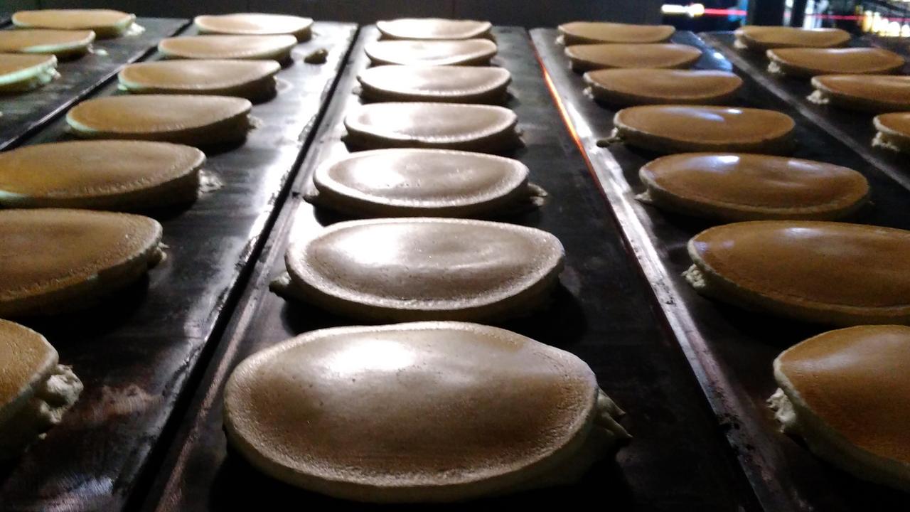 It took a lot of batter to make Nutella’s world record line of pancakes in Sydney in 2018.