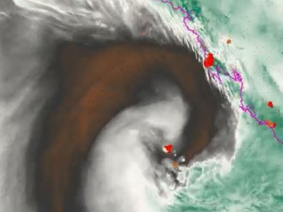 Parts of Queensland have been battered by storms and rainfall. Picture: BOM