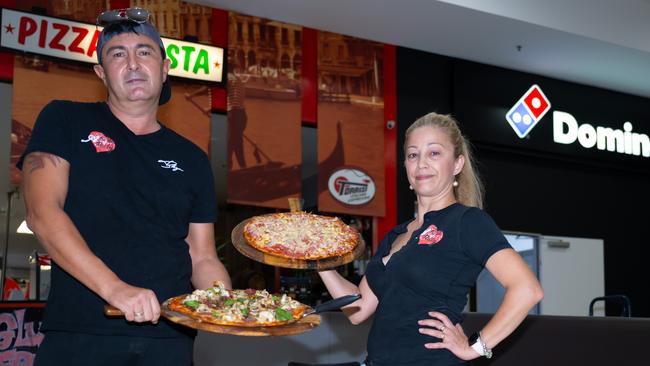 A Taste of Italy owners Mario and Sylvia Radenovska are proud of their pizzas. Picture: Emily Barker