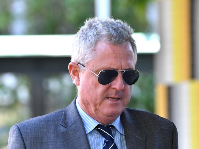 Craig Gore at the Brisbane Magistrates Court in Brisbane, Friday, August 18, 2017. Gore, who once featured on the BRW Rich List, was on a Friday before Brisbane Magistrates Court over allegations he defrauded superannuation companies of almost $800,000. (AAP Image/Darren England) NO ARCHIVING